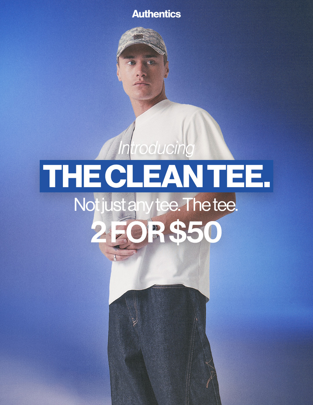 Introducing the clean tee. Not any tee, the tee – shop now!