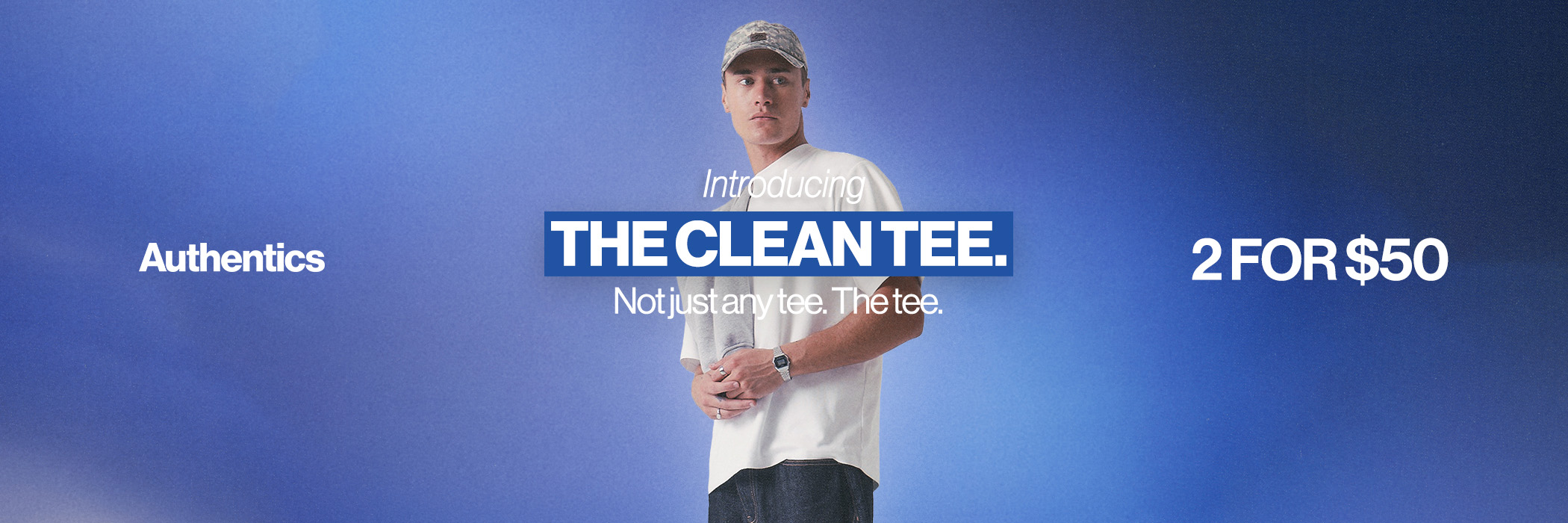 Introducing the clean tee. Not any tee, the tee – shop now!