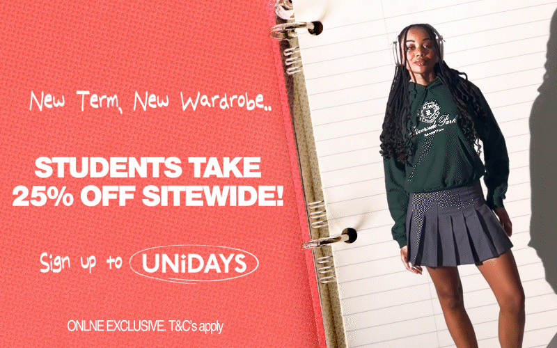 Sign Up To Unidays | Students get 25% Off!