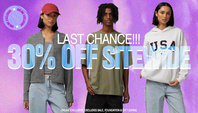 30% OFF SITEWIDE! 