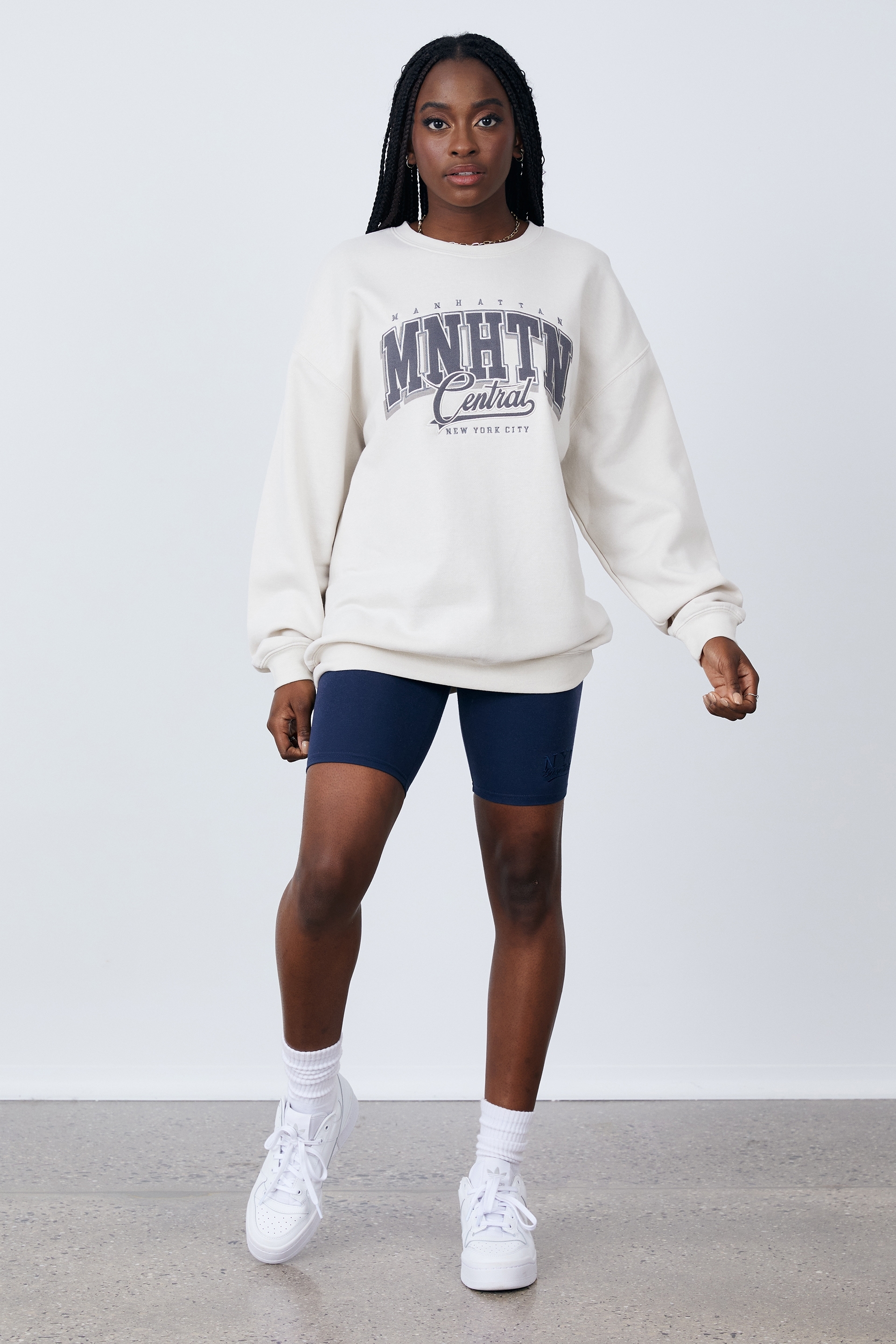 oversized graphic crew