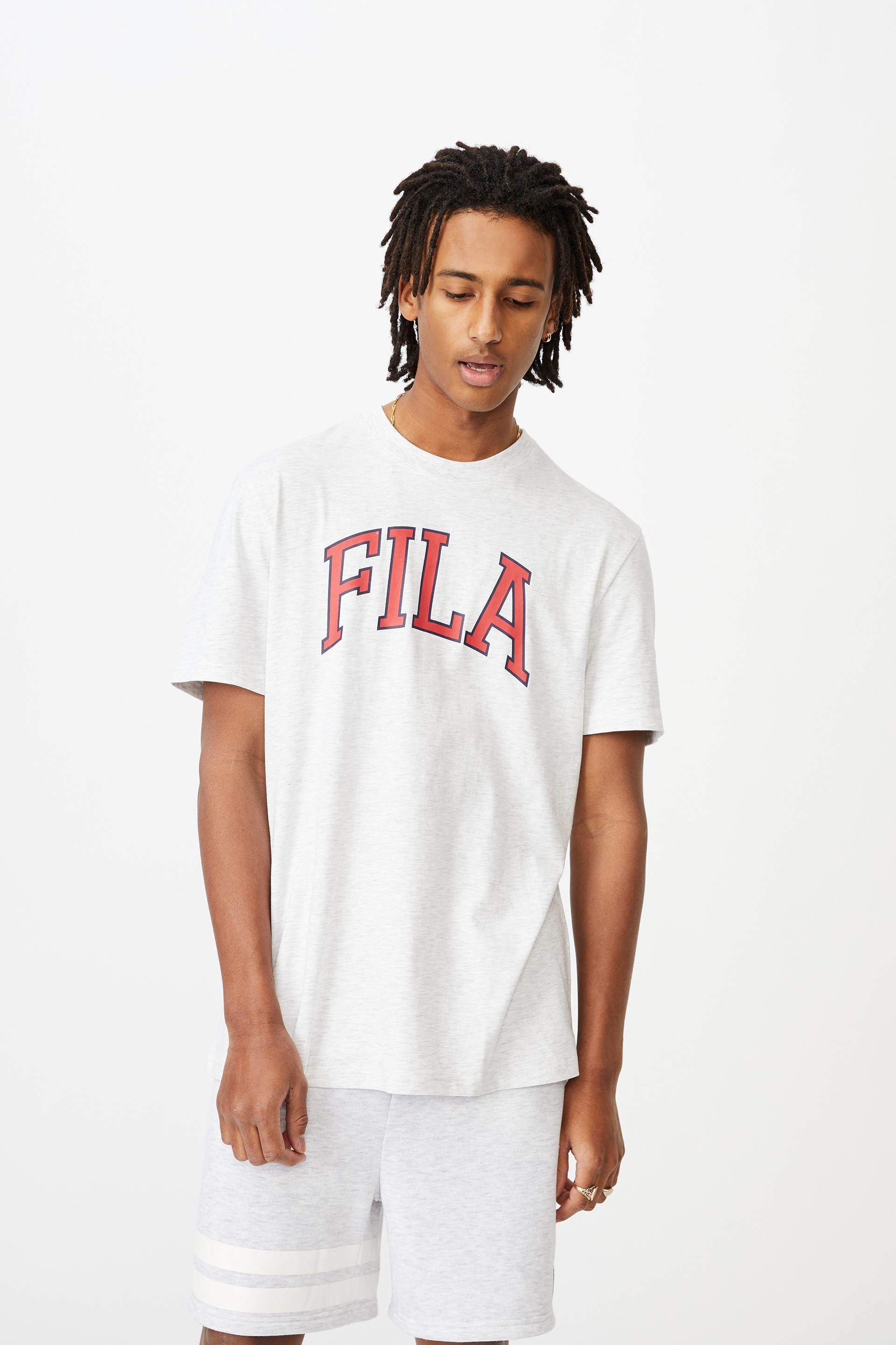 silver fila shirt