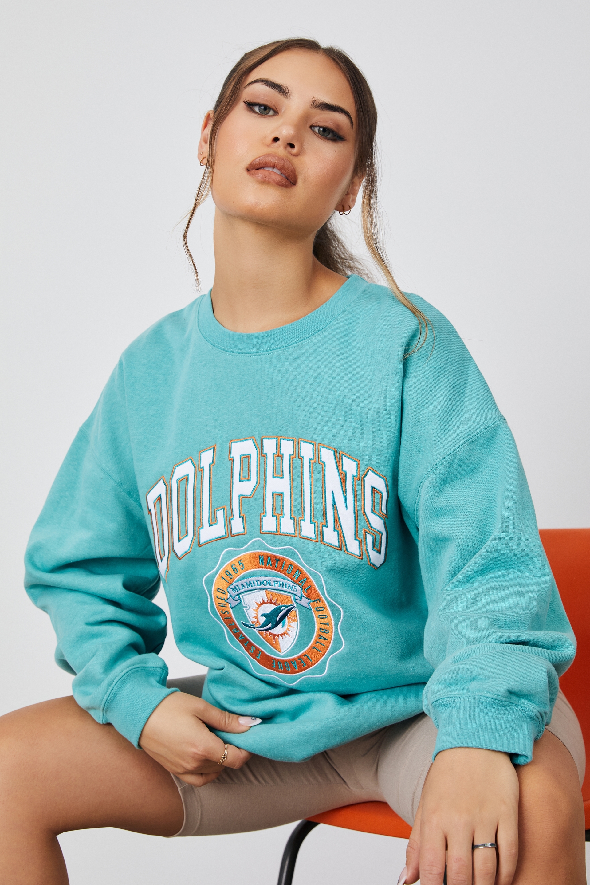 oversized graphic crew