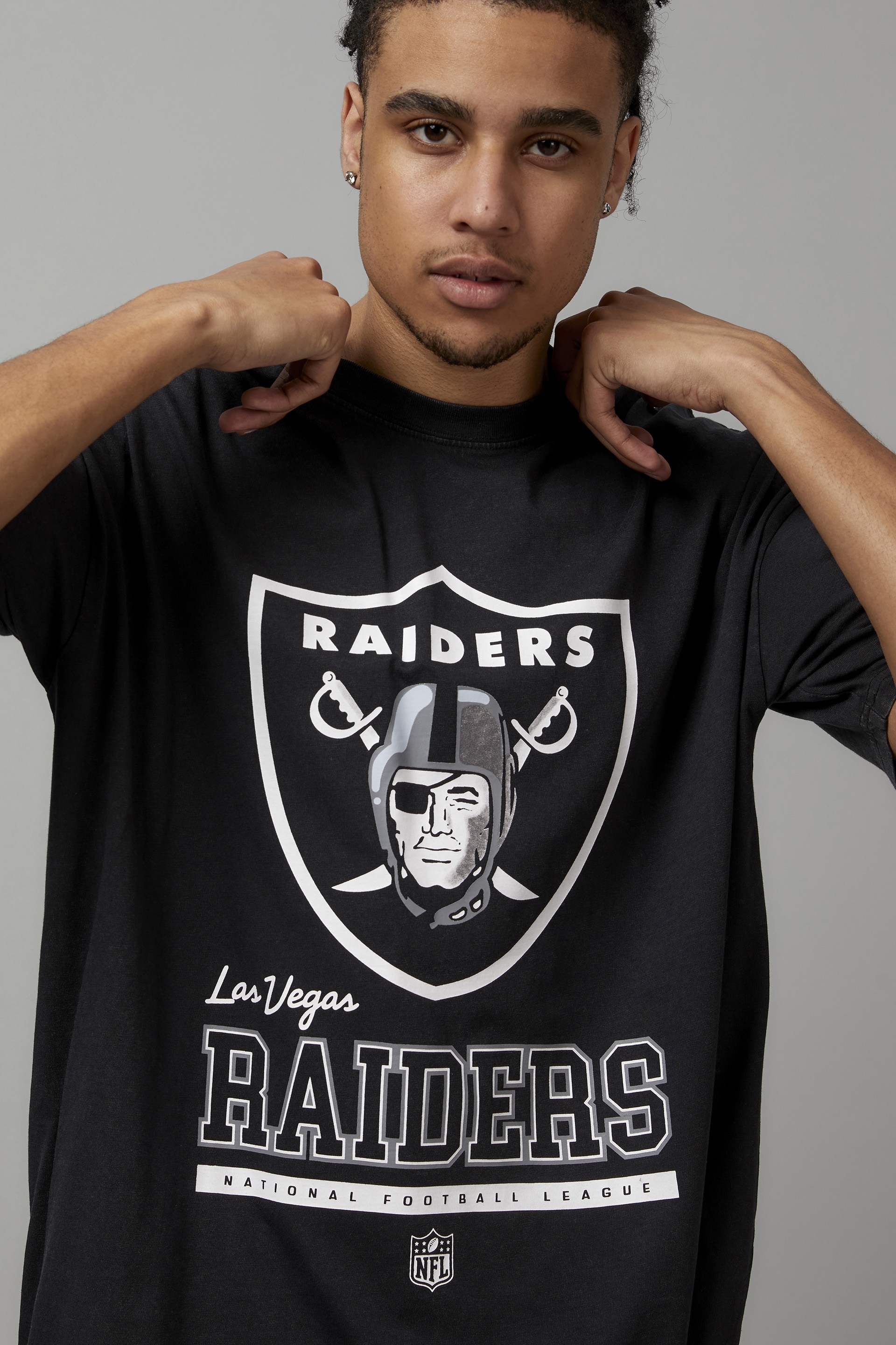 Cotton On Men - Active Nfl Oversized T-Shirt - Lcn nfl white